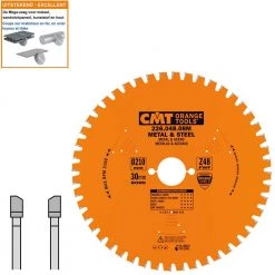 CMT Lame De Scie Circulaire 210 Mm 226.048.08M Lame De Scie Multi-circulaire HW 210 X 30 X 48D