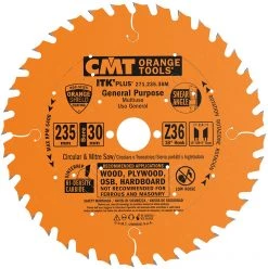 CMT Lame De Scie Circulaire 235 Mm 271.235.36M Lame De Scie Ultra Fine Avec Limiteur De Copeaux 235 X 30 X 36D -Lames de scie circulaire Soldes 271 235 36m lame de scie ultra fine avec limiteur de copeaux 235 x 30 x 36d 3