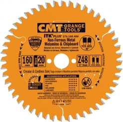 CMT Lame De Scie Circulaire 160 Mm 276.160.48h ITK-Plus Lame De Scie Circulaire Pour Les Matériaux Non-ferreux Et Composites 160 X 20 X 1,2 X 48D