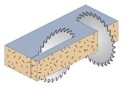CMT Lame De Scie Circulaire 300 Mm 282.060.12X Lame De Scie Avec Limiteur De Copeaux 300 X 75 X 60D