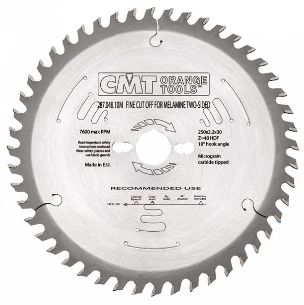 CMT Lame De Scie Circulaire 303 Mm 287.660.12M Scie Circulaire à Faible Bruit Met Holle Daktand, Positieve Snijhoek 303 X 30 X 60D 3 CMT Lame De Scie Circulaire 303 Mm 287.660.12M Scie Circulaire à Faible Bruit Met Holle Daktand, Positieve Snijhoek 303 X 30 X 60D