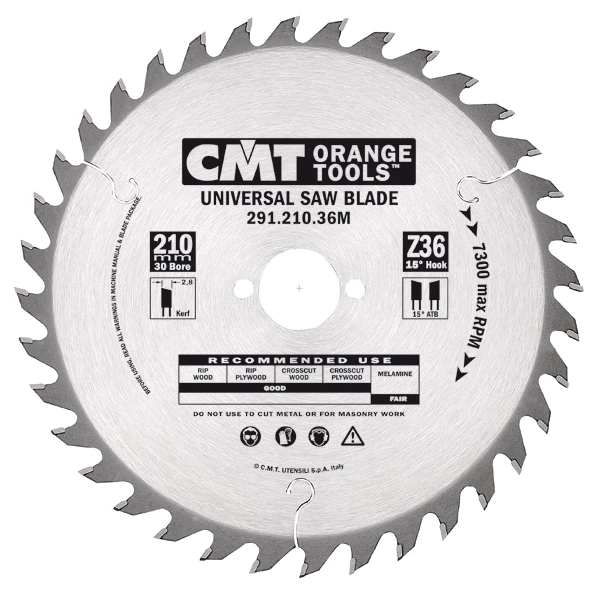 CMT Lame De Scie Circulaire 150 Mm 291.150.24E Lame De Scie HM Pour Coupe En Longueur Et Transversale 150 X 16 X 24D 4 CMT Lame De Scie Circulaire 150 Mm 291.150.24E Lame De Scie HM Pour Coupe En Longueur Et Transversale 150 X 16 X 24D – Image 2