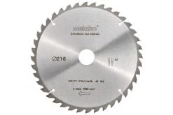 Metabo Accessoires Lame De Scie Circulaire 216 Mm 628062000 Lame De Scie Circulaire HW/CT 216x30, 30 WZ 22°.