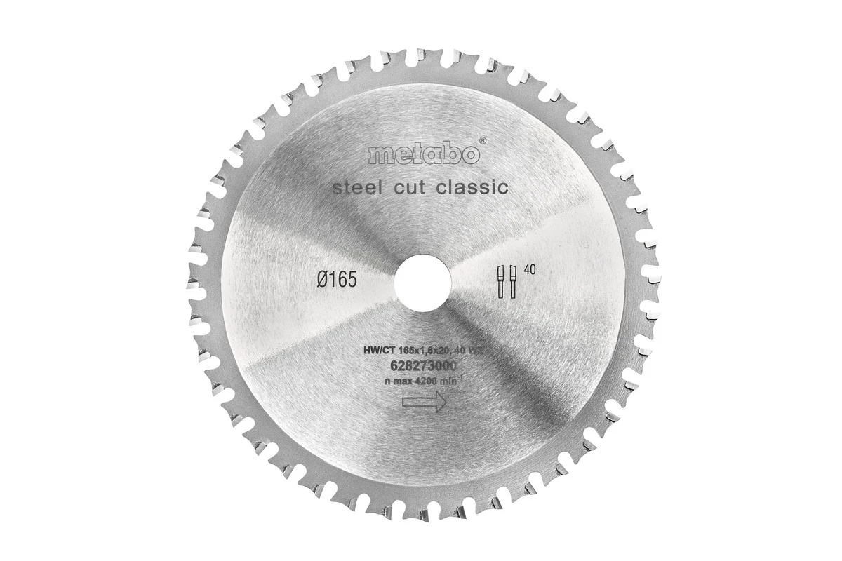 Metabo Accessoires Lame De Scie Circulaire 165 Mm 628273000 STEELCUTCLASSIC 165X20 Z40 FZFA/FZFA Lame De Scie Circulaire 4° Pour Métal 3 Metabo Accessoires Lame De Scie Circulaire 165 Mm 628273000 STEELCUTCLASSIC 165X20 Z40 FZFA/FZFA Lame De Scie Circulaire 4° Pour Métal