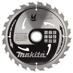 Makita Accessoires Lame De Scie Circulaire 235 Mm B-08090 Lame De Scie Circulaire Timber Mforce 235x30x2,3 24T 15G