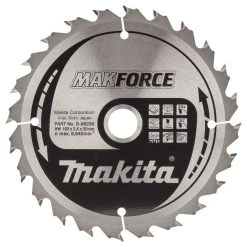 Makita Accessoires Lame De Scie Circulaire 160 Mm B-08296 Lame De Scie Circulaire Bois Makforce 160x20x2,4 24T 20G