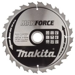 Makita Accessoires Lame De Scie Circulaire 235 Mm B-08408 Lame De Scie Circulaire Timber Makforce 235x30x2.3 24T 20G