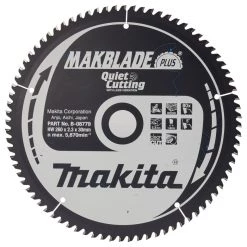 Makita Accessoires Lame De Scie Circulaire 260 Mm B-08779 Lame De Scie à Bois Makblade-Plus 260x30x2,3 80T 5g