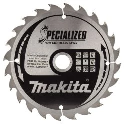 Makita Accessoires Lame De Scie Circulaire 165 Mm B-09167 Lame De Scie Circulaire Spécialisée Bois 165x20x1,5 24T 20G