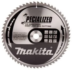 Makita Accessoires Lame De Scie Circulaire 355 Mm B-09547 Lame De Scie Circulaire Pour Bois (noueux/noilé) 355x30x3.0 60T 18g