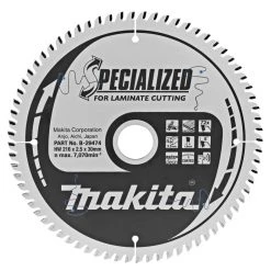 Makita Accessoires Lame De Scie Circulaire 216 Mm B-29474 Lame De Scie Transversale Pour Stratifié Spécialisé