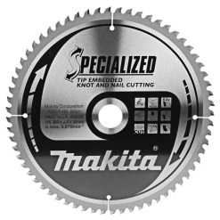 Makita Accessoires Lame De Scie Circulaire 260 Mm B-40630 Lame De Scie Transversale Pour Bois (noueux/naïeux)