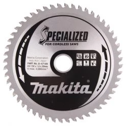 Makita Accessoires Lame De Scie Circulaire 150 Mm B-47189 Lame De Scie 150x20x52 Pour Aluminium, Cuivre, Laiton, Bronze, Métaux Non Ferreux, Trespa Et Plastique