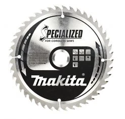 Makita Accessoires Lame De Scie Circulaire 165 Mm B-53207 Lame De Scie Circulaire Pour Bois Specialized 165 X 20 X 1,45 44T