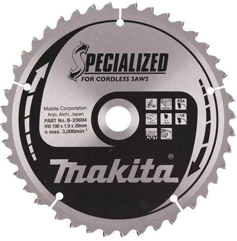 Makita Accessoires Lame De Scie Circulaire 260 Mm B-64624 Lame De Scie HM Specialized 260 X 30 X 45T 3 Makita Accessoires Lame De Scie Circulaire 260 Mm B-64624 Lame De Scie HM Specialized 260 X 30 X 45T