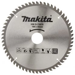 Makita Accessoires Lame De Scie Circulaire 190 Mm D-72970 Lame De Scie Circulaire Aluminium Standard 190x30(20)x2.4 60T 5g