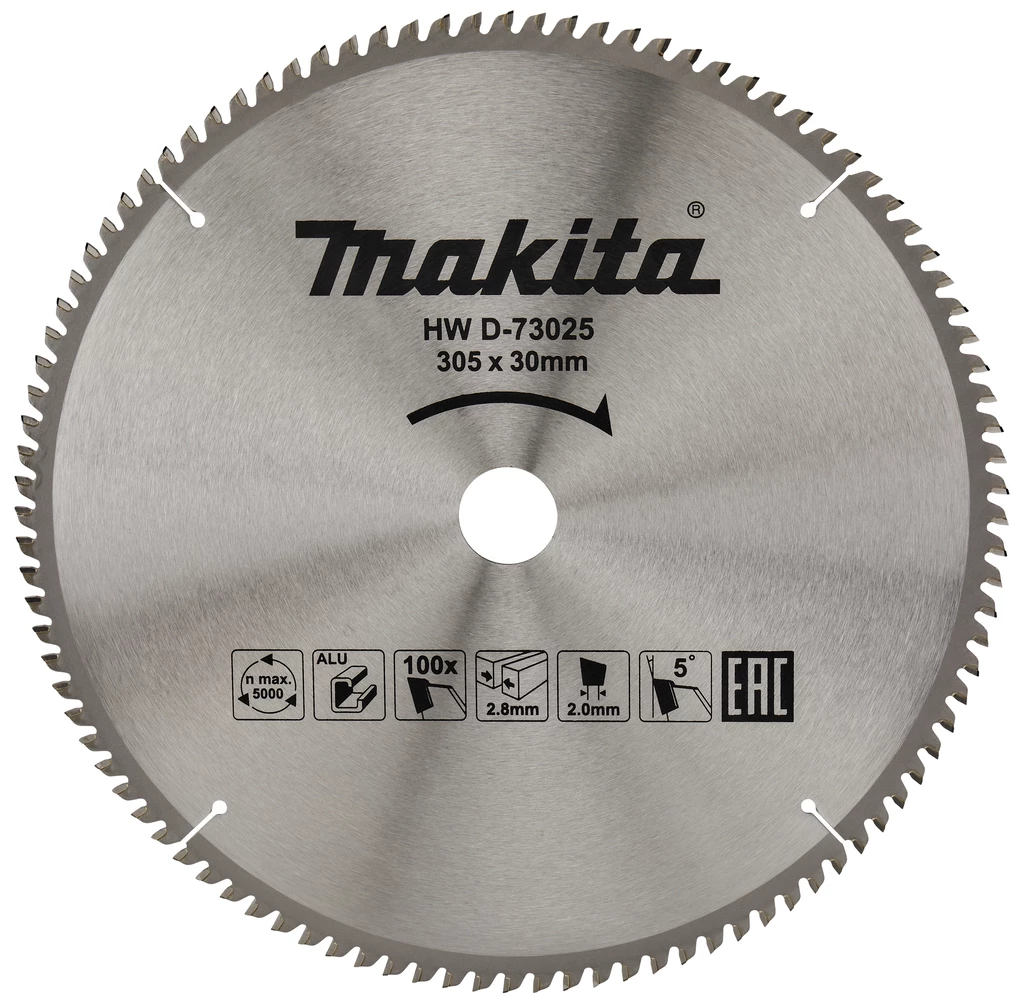 Makita Accessoires Lame De Scie Circulaire 305 Mm D-73025 Lame De Scie En Carbure De Tungstène Standard Aluminium 305 X 30 X 2,8 X 100T 5g 3 Makita Accessoires Lame De Scie Circulaire 305 Mm D-73025 Lame De Scie En Carbure De Tungstène Standard Aluminium 305 X 30 X 2,8 X 100T 5g
