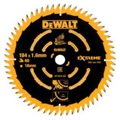 DeWalt Accessoires Lame De Scie Circulaire 184 Mm DT1670 HM Cirkelzaagblad 184 X 16 X 60T Voor Hout/MDF