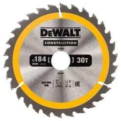DeWalt Accessoires Lame De Scie Circulaire 184 Mm DT1942-QZ Lame De Scie Circulaire 184 X 30 Mm 30T ATB 10°