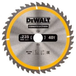 DeWalt Accessoires Lame De Scie Circulaire 184 Mm DT1951-QZ Lame De Scie Circulaire 184 X 20 Mm 24T ATB 18°