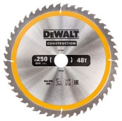 DeWalt Accessoires Lame De Scie Circulaire 250 Mm DT1957-QZ Lame De Scie Circulaire 250 X 30 X 48T ATB 10Â°