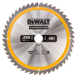 DeWalt Accessoires Lame De Scie Circulaire 250 Mm DT1957-QZ Lame De Scie Circulaire 250 X 30 X 48T ATB 10° 3 DeWalt Accessoires Lame De Scie Circulaire 250 Mm DT1957-QZ Lame De Scie Circulaire 250 X 30 X 48T ATB 10°