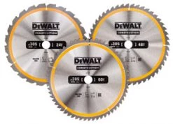 DeWalt Accessoires Lame De Scie Circulaire 305 Mm DT1964-QZ Lame De Scie Circulaire 305 X 30 Mm 3-Pack DT1958-QZ + DT1959-QZ + DT1960QZ