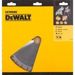 DeWalt Accessoires Lame De Scie Circulaire 250 Mm DT4226 HM Lame De Scie 250 X 30 X 30T Denture Alternee