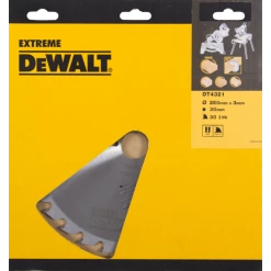 DeWalt Accessoires Lame De Scie Circulaire 250 Mm DT4321-QZ DT4321 Lame De Scie HM 250 X 30T à Denture Interchangeable, Positive De 10°.