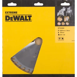 DeWalt Accessoires Lame De Scie Circulaire 250 Mm DT4322-QZ DT4322 Lame De Scie HM 250 X 30 X 40T à Dents Interchangeables, Positive 10