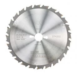 DeWalt Accessoires Lame De Scie Circulaire 250 Mm DT4352 HM Zaagblad 250 X 30 X 60T Trapezium, Negatief 5°