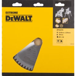 DeWalt Accessoires Lame De Scie Circulaire 216 Mm DT4370-QZ DT4370 Lame De Scie HM 216 X 30 X 60T Trapézoïdale, Négative 5