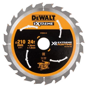 DeWalt Accessoires Lame De Scie Circulaire 210 Mm DT99565-QZ XR Lame De Scie Circulaire 210 X 30 Mm 24T CSB 3 DeWalt Accessoires Lame De Scie Circulaire 210 Mm DT99565-QZ XR Lame De Scie Circulaire 210 X 30 Mm 24T CSB