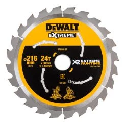 DeWalt Accessoires Lame De Scie Circulaire 216 Mm DT99569-QZ XR Lame De Scie Circulaire 216mm X 30mm 36T CSB