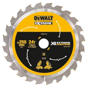 DeWalt Accessoires Lame De Scie Circulaire 250 Mm DT99571-QZ XR Lame De Scie 250mm X 30mm 24T CSB 3 DeWalt Accessoires Lame De Scie Circulaire 250 Mm DT99571-QZ XR Lame De Scie 250mm X 30mm 24T CSB