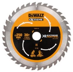 DeWalt Accessoires Lame De Scie Circulaire 250 Mm DT99572-QZ XR Lame De Scie 250 X 30 Mm 36T CSB