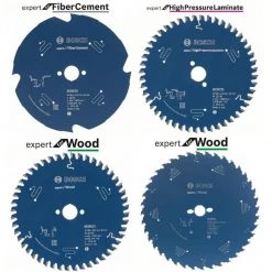 Bosch Bleu Accessoires Lame De Scie Circulaire 160 Mm Expert Zaagbladenset 4-delig