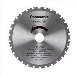 Panasonic Accessoires Lame De Scie Circulaire 135 Mm EY9PM13E Lame De Scie à Métaux 135 X 1,2 Mm, 30T
