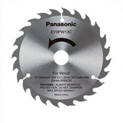 Panasonic Accessoires Lame De Scie Circulaire 135 Mm EY9PW13C Lame De Scie à Bois 135 X 1,2 Mm, 24T