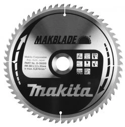 Makita Accessoires Lame De Scie Circulaire 260 Mm HM-Lames Carbures Bois 260 X 30 X 60T