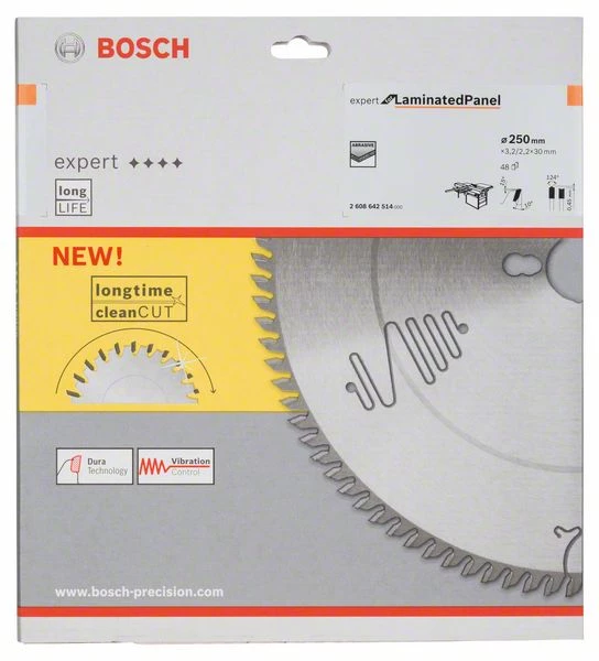 Bosch Bleu Accessoires Lame De Scie Circulaire 250 Mm Lame De Scie Circulaire Au Carbure Expert Pour Panneau Stratifié 250 X 30 X 48T 2608642514 3 Bosch Bleu Accessoires Lame De Scie Circulaire 250 Mm Lame De Scie Circulaire Au Carbure Expert Pour Panneau Stratifié 250 X 30 X 48T 2608642514