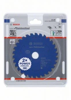 Bosch Bleu Accessoires Lame De Scie Circulaire 136 Mm Lame De Scie Circulaire Carbure Acier Inoxydable Expert Pour Scies Sans Fil 136 X 20 X T30 2608644530