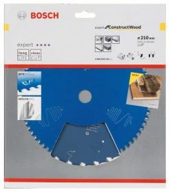Bosch Bleu Accessoires Lame De Scie Circulaire 210 Mm Lame De Scie Circulaire Carbure Expert Pour Bois De Construction 210 X 30T 2608644141