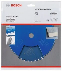 Bosch Bleu Accessoires Lame De Scie Circulaire 190 Mm Lame De Scie Circulaire Carbure Expert Pour Panneau Sandwich 190 X 30 X 36 2608644367