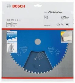Bosch Bleu Accessoires Lame De Scie Circulaire 270 Mm Lame De Scie Circulaire Carbure Expert Pour Panneau Sandwich 270 X 30 X 60T 2608644145