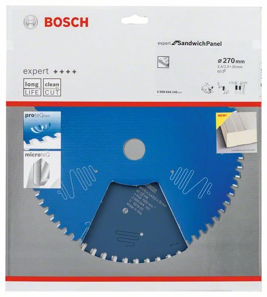 Bosch Bleu Accessoires Lame De Scie Circulaire 270 Mm Lame De Scie Circulaire Carbure Expert Pour Panneau Sandwich 270 X 30 X 60T 2608644145 3 Bosch Bleu Accessoires Lame De Scie Circulaire 270 Mm Lame De Scie Circulaire Carbure Expert Pour Panneau Sandwich 270 X 30 X 60T 2608644145