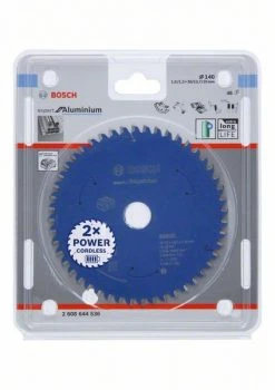 Bosch Bleu Accessoires Lame De Scie Circulaire 140 Mm Lame De Scie Circulaire En Carbure Aluminium Expert Pour Scies Sans Fil 140 X 20 X T48 2608644536