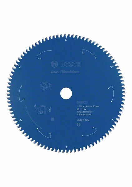 Bosch Bleu Accessoires Lame De Scie Circulaire 305 Mm Lame De Scie Circulaire En Carbure Aluminium Expert Pour Scies Sans Fil 305 X 30 X T96 2608644547 4 Bosch Bleu Accessoires Lame De Scie Circulaire 305 Mm Lame De Scie Circulaire En Carbure Aluminium Expert Pour Scies Sans Fil 305 X 30 X T96 2608644547 – Image 2