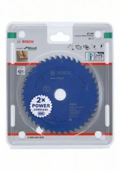 Bosch Bleu Accessoires Lame De Scie Circulaire 140 Mm Lame De Scie Circulaire En Carbure Expert En Bois Pour Scies Sans Fil 140 X 20 X T42 2608644500
