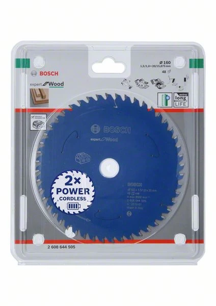 Bosch Bleu Accessoires Lame De Scie Circulaire 160 Mm Lame De Scie Circulaire En Carbure Expert En Bois Pour Scies Sans Fil 160 X 20 X T48 2608644505 3 Bosch Bleu Accessoires Lame De Scie Circulaire 160 Mm Lame De Scie Circulaire En Carbure Expert En Bois Pour Scies Sans Fil 160 X 20 X T48 2608644505